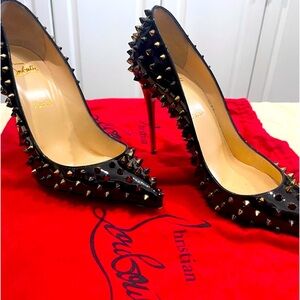 Christian Louboutin Follies Spikes Patent 100
